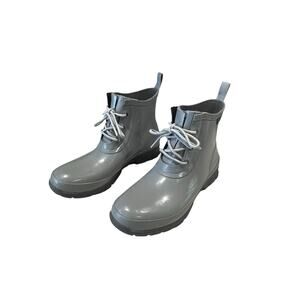 BOGS Amanda Women’s Size 10 Chukka Gray Ankle Rain Boots Water Snow Lace Up